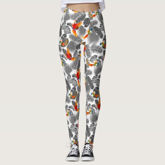 tropische vogels leggings (Voorkant)