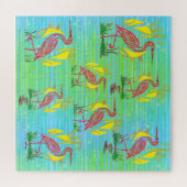 Tropische vogels legpuzzel (Horizontaal)