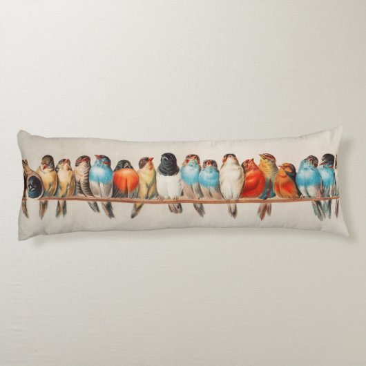 Tropische vogels lichaamskussen (Achterkant)