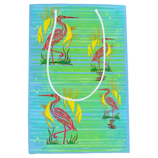 Tropische vogels medium cadeauzakje (Voorkant)