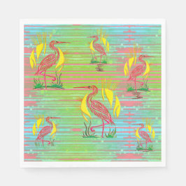 Tropische Vogels Papier Servet