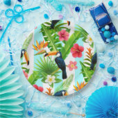 Tropische vogels papieren bordje (Feest)