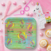 Tropische vogels papieren bordje (Feest)
