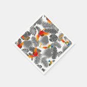 Tropische vogels servet (Hoek)