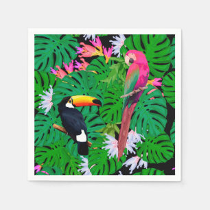 Tropische vogels servet