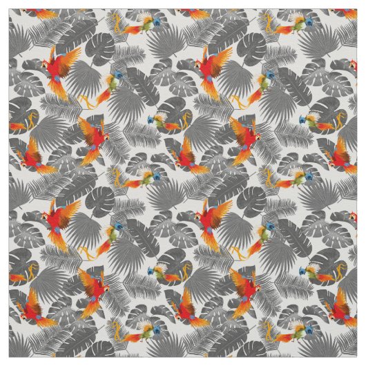 tropische vogels stof (Swatch)