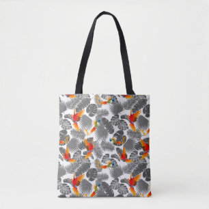 tropische vogels tote bag