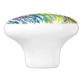 Tropische vogels van een veer 2 keramische knoppen (Zijkant)