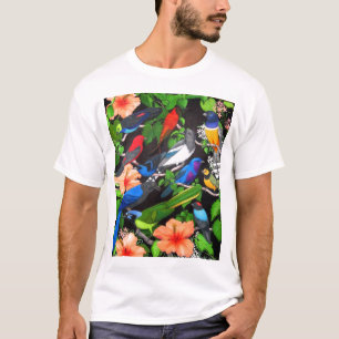 Tropische vogels van het Mexicaanse T-Shirt
