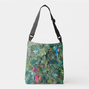 Tropische vogels van het paradijs crossbody tas