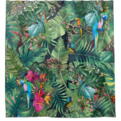 Tropische vogels van het paradijs douchegordijn (Voorkant)