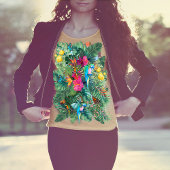 Tropische vogels van het paradijs kaart