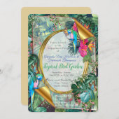 Tropische vogels van het paradijs kaart (Voorkant / Achterkant)