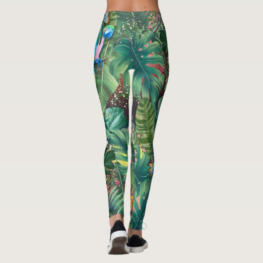 Tropische vogels van het paradijs leggings (Achterkant)