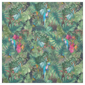 Tropische vogels van het paradijs stof (Swatch)