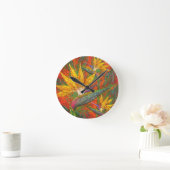 Tropische vogels van Paradise Flowers die kunst sc Ronde Klok (Huis)
