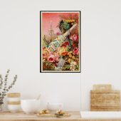  tropische vogels waterreclame in Florida Poster (Keuken)