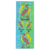 Tropische vogels wijn cadeautas (Voorkant)