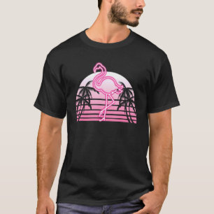 Tropische vogelsoorten van 90's Vaporgolf palmbome T-shirt