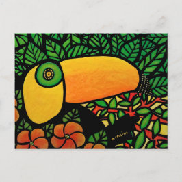 Tropische vogeltoucan briefkaart