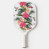 Tropische vogelvlinder Aangepaste naam Telefoon # Pickleball Paddle (Achterkant)