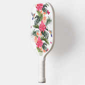 Tropische vogelvlinder Aangepaste naam Telefoon # Pickleball Paddle (Links)