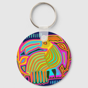 Tropische volksparadijsvogel sleutelhanger