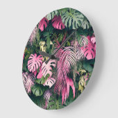 Tropische volledige achtergrondbomen grote klok (Hoek)