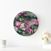 Tropische volledige achtergrondbomen grote klok (Huis)