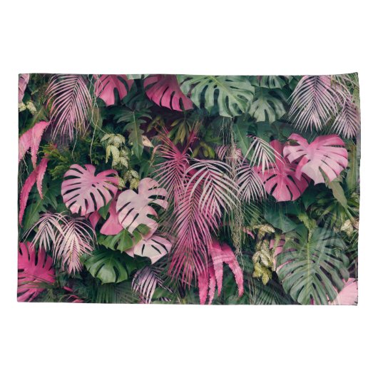 Tropische volledige achtergrondbomen kussensloop (Achterkant)