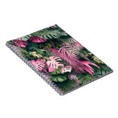 Tropische volledige achtergrondbomen notitieboek (Rechterzijde)