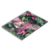 Tropische volledige achtergrondbomen notitieboek (Linkerzijde)