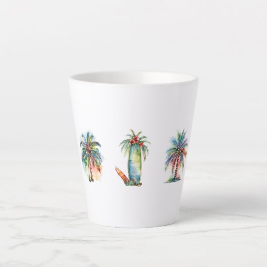 Tropische vreugde latte mok (Voorkant)