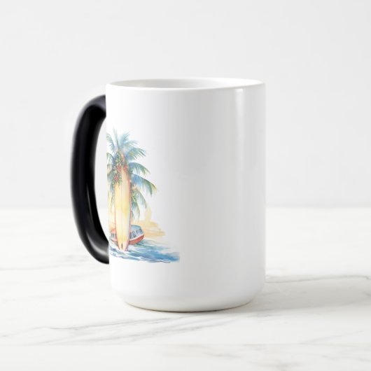 Tropische vreugde magische mok (Voorkant links)