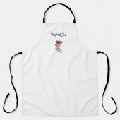 Tropische vreugde schort (Voorkant)