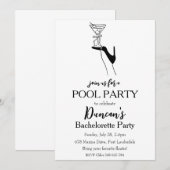 Tropische vrijgezellenfeest kaart (Voorkant / Achterkant)