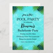 Tropische vrijgezellenfeest kaart (Voorkant / Achterkant)