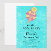 Tropische vrijgezellenfeest kaart (Voorkant / Achterkant)