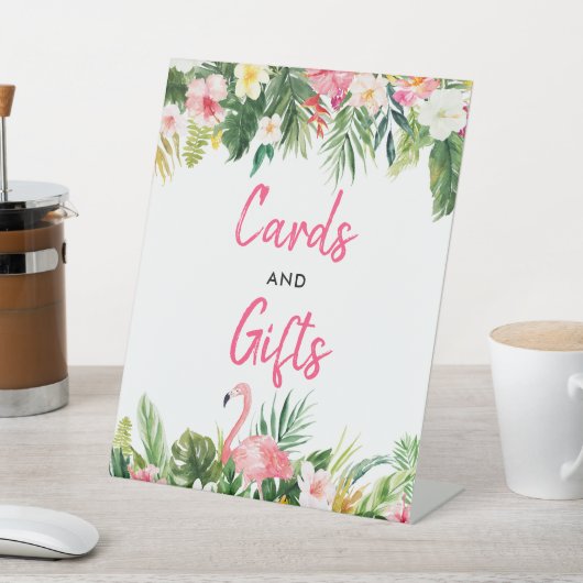 Tropische Vrijgezellenfeest Kaarten en geschenken Reclamebord Met Voetstuk (Insitu)