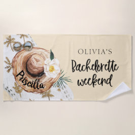 Tropische vrijgezellenfeest weekend badhanddoek