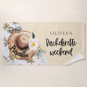 Tropische vrijgezellenfeest weekend badhanddoek