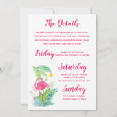 Tropische vrijgezellenfeest weekend weg kaart (Achterkant)