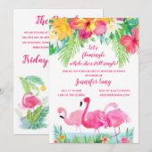 Tropische vrijgezellenfeest weekend weg kaart (Voorkant / Achterkant)