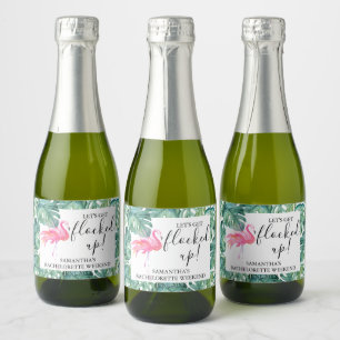 Tropische vrijgezellenfeest-wijnlabels sparkling wijnetiket