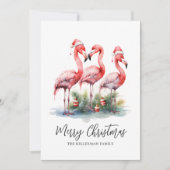 Tropische vrolijke kerst feestdagenkaart (Voorkant)