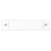 Tropische vrolijke kerststrandpalmbomen korte tafelloper (Horizontaal)