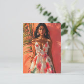 Tropische vrouw briefkaart (Staand voorkant)