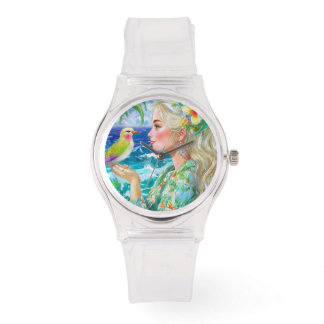 Tropische vrouw eWatch Horloge