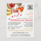 Tropische vruchten, Adverteren sappelbast Flyer (Voorkant)