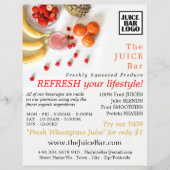 Tropische vruchten, Adverteren sappelbast Flyer (Voorkant)